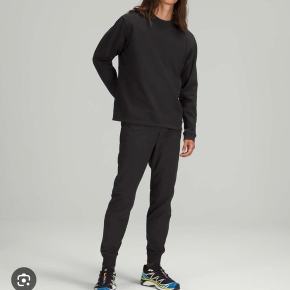 Lululemon Athletica Black French Terry Oversized Long Sleeve Crew - Picture 2 of 14